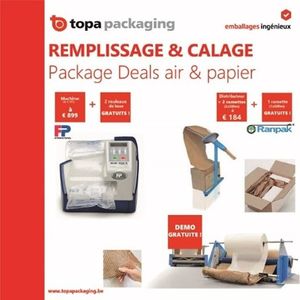 Remplissage & calage "in the box" : package deals air & papier
