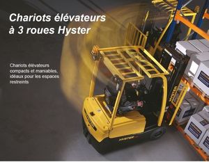 CHARIOTS ÉLÉVATEURS À 3 ROUES HYSTER