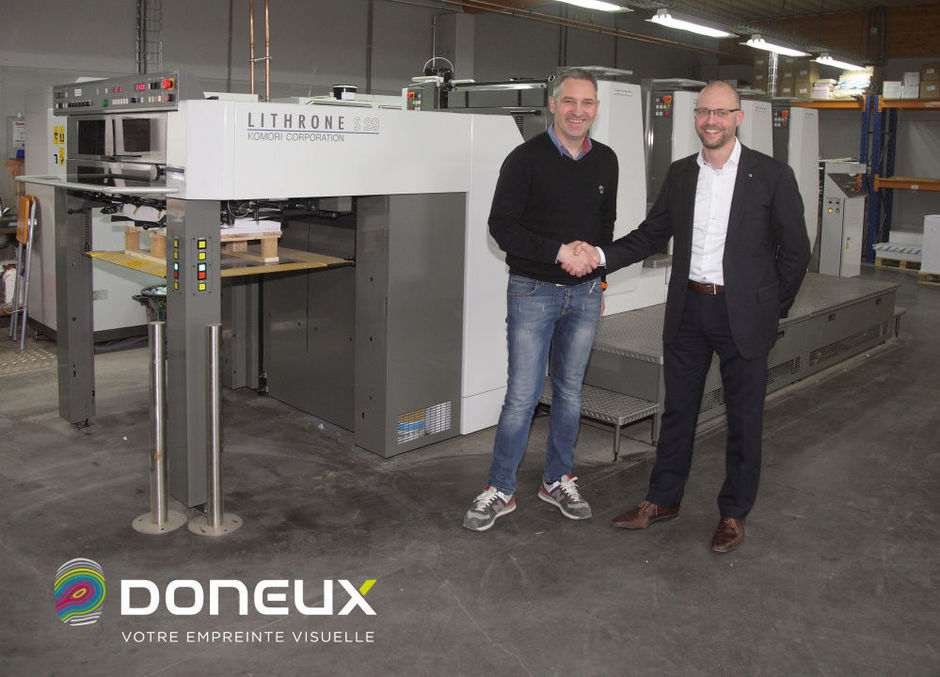 L'Imprimerie Doneux est la première à s'équiper d'une Komori H-UV en Wallonie