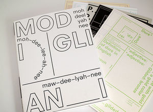 MOH-DEE-LYAH-NEE -- Brochure d'inspiration A4 Modigliani