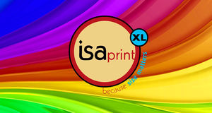Isaprint XL met résolument papier et crayon à la porte
