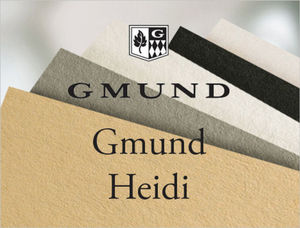 Gmund Heidi pour vos projets typographie - exclusive chez Papyrus !