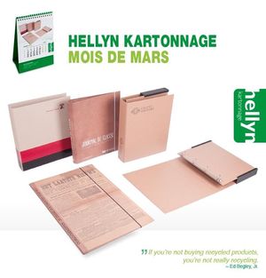Hellyn Kartonnage : Le look and feel du recyclage a la cote